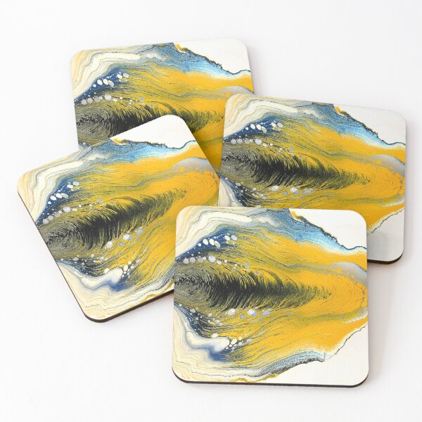 Item preview, Aspen Leaf Acrylic Pour Painting  designed and sold by Ashley Branstetter.