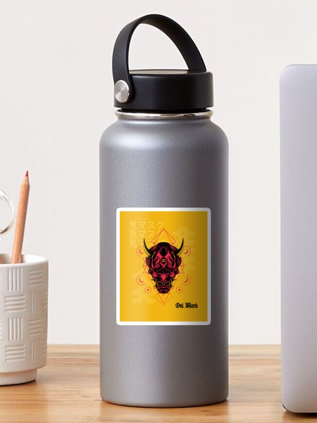 Oni Mask 鬼マスク Sticker By Aladdinmktgs Redbubble Oni Mask 鬼マスク Sticker By Aladdinmktgs Redbubble