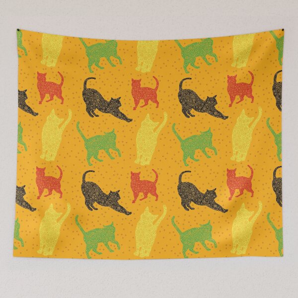 Item preview, Afrocentric Action Cats Repeated Pattern Circle Design designed and sold by Pierre Bernard Jr.