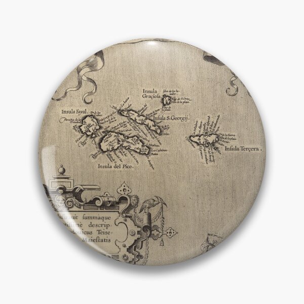 Item preview, Mapa antiguo de las islas Azores (1608) designed and sold by BravuraMedia.