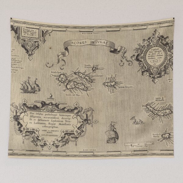 Item preview, Vintage Map of Azores Islands (1608) designed and sold by BravuraMedia.
