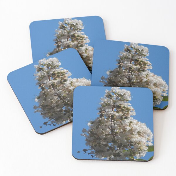 Item preview, Crepe blanco Myrtle en bloqueo designed and sold by Mark Polk.