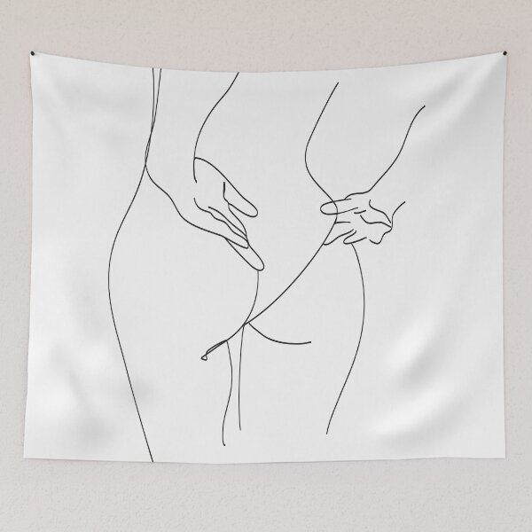 Item preview, Woman one line drawing designed and sold by Tinteria.