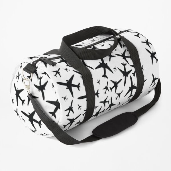 Random Airplanes Pattern Design Duffle Bag