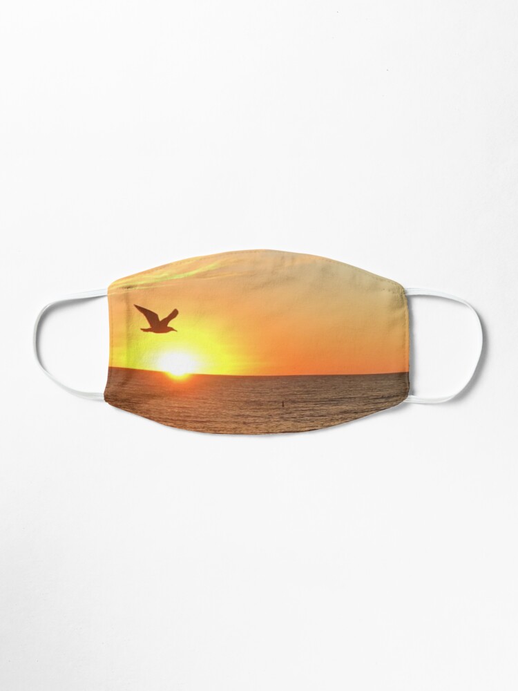 Alternate view of santa monica sunset Mask