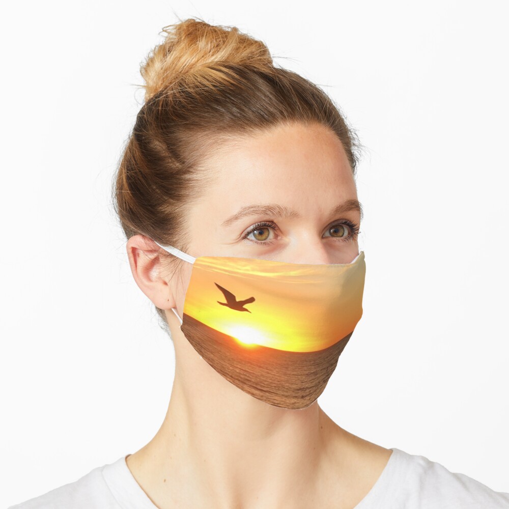 santa monica sunset Mask