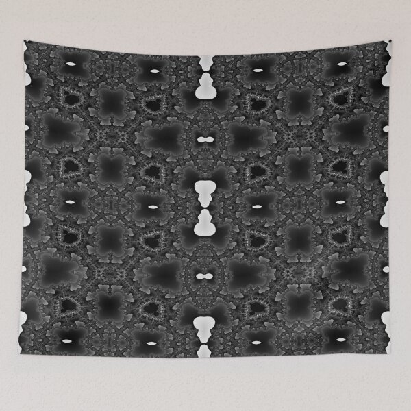 Item preview, Mandelbrot Fractal Seamless Pattern II Monochrome designed and sold by shane22.