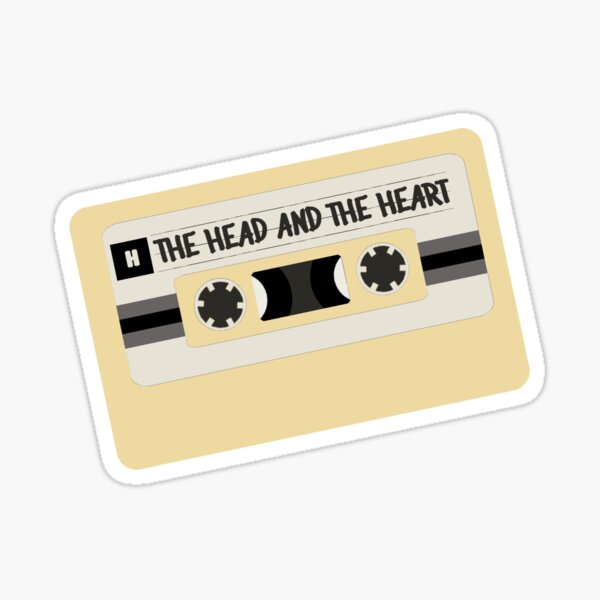 head and the heart tape Sticker