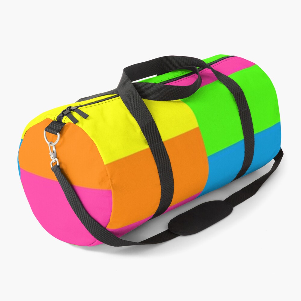 Fluorescent Yellow Neon Men Travel Bag