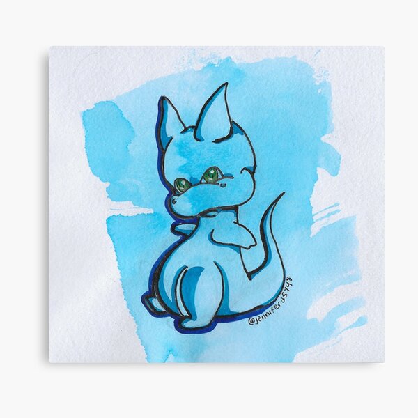 blue dragon Canvas Print