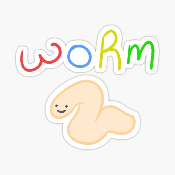 Worm Sticker
