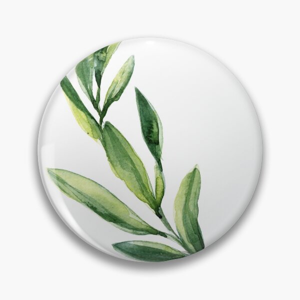 Item preview, green watercolor leaf  designed and sold by norah216.