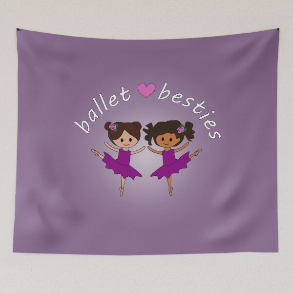Item preview, Ballet Besties - Girls in Purple Tutus designed and sold by nutmegfairy.