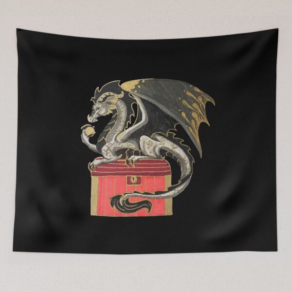 Item preview, Dragon on a Treasure Chest designed and sold by Lady-Lilac.