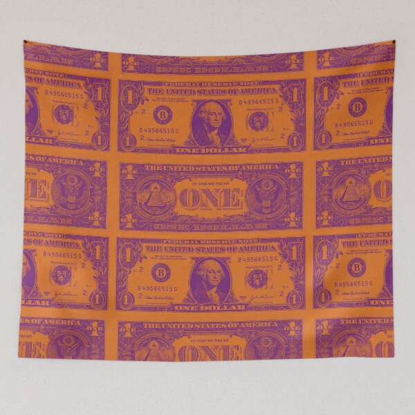 Item preview, Orange and Violet American Dollar Banknote Bill Cash Coin Currency designed and sold by Plastic Memory Archive.