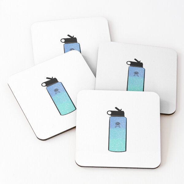 Item preview, Blue ombre water bottle designed and sold by stickerdesignss.