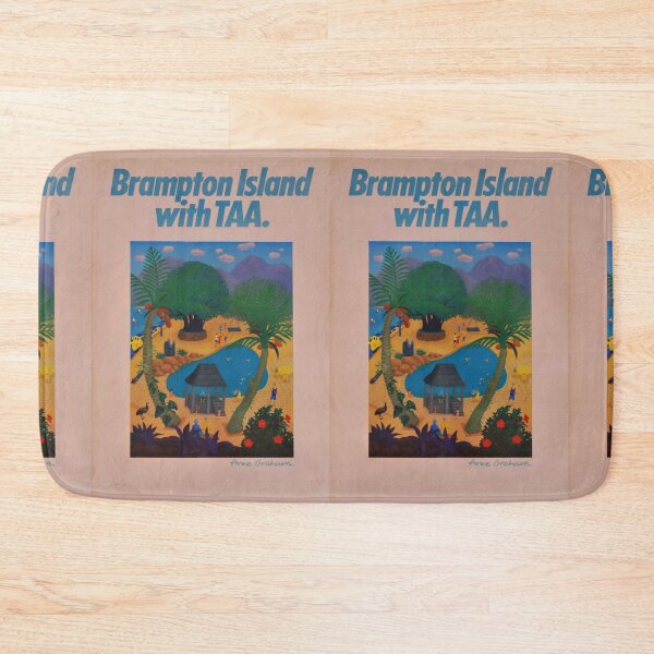 Item preview, Brampton Island vintage travel poster designed and sold by stickart-marek.