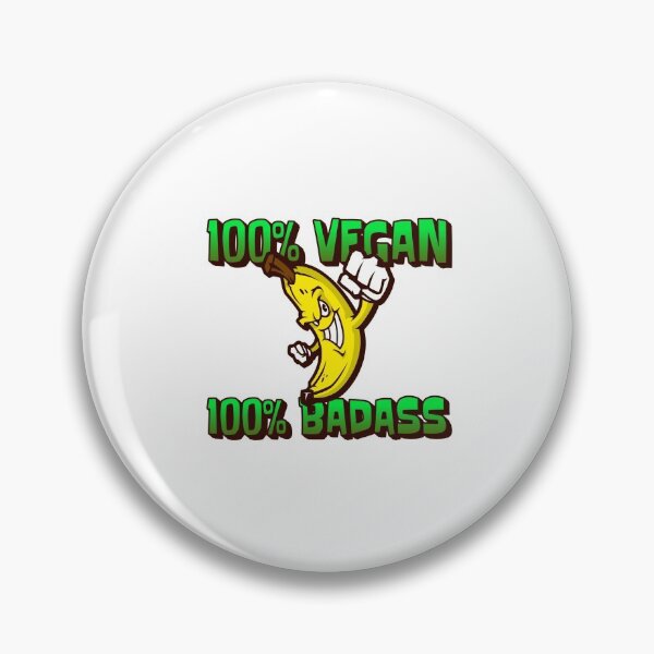 Item preview, 100% Vegan 100% Badass designed and sold by Charlie Oscar.