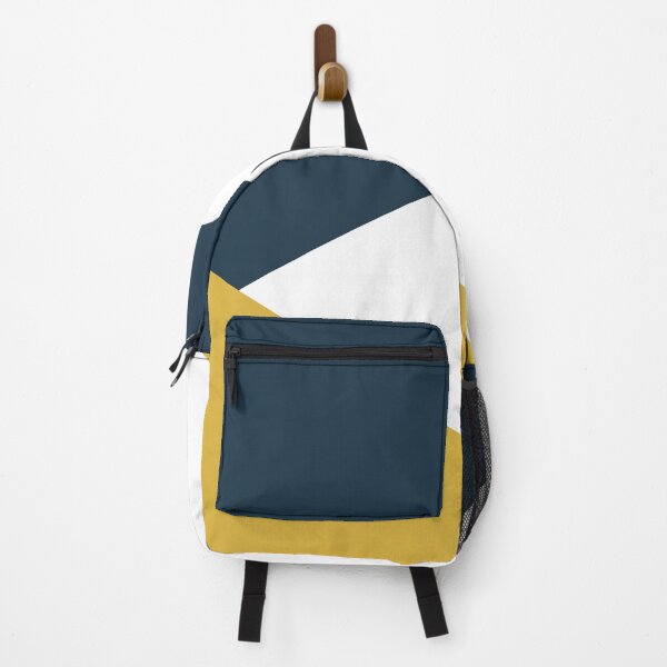 Item preview, Angled Color Block in Navy Blue, Light Mustard Yellow, and White designed and sold by kierkegaard.