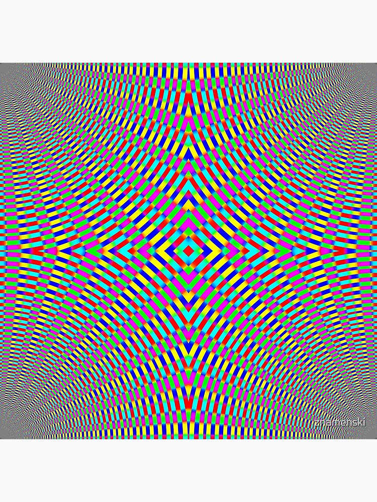 Optical illusion Concentric Circles Geometric Art - концентрические круги by znamenski