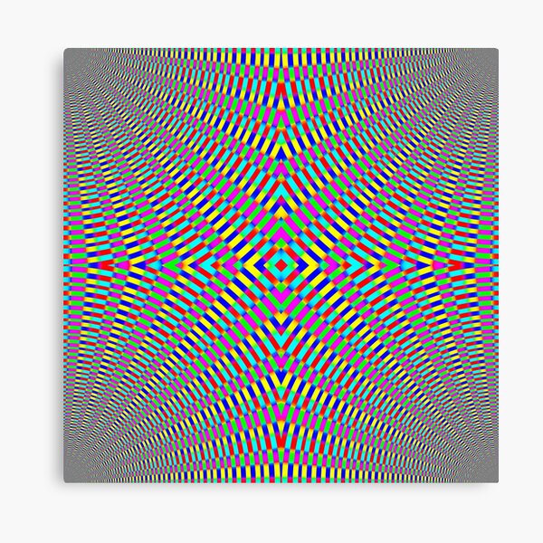 Optical illusion Concentric Circles Geometric Art - концентрические круги Canvas Print