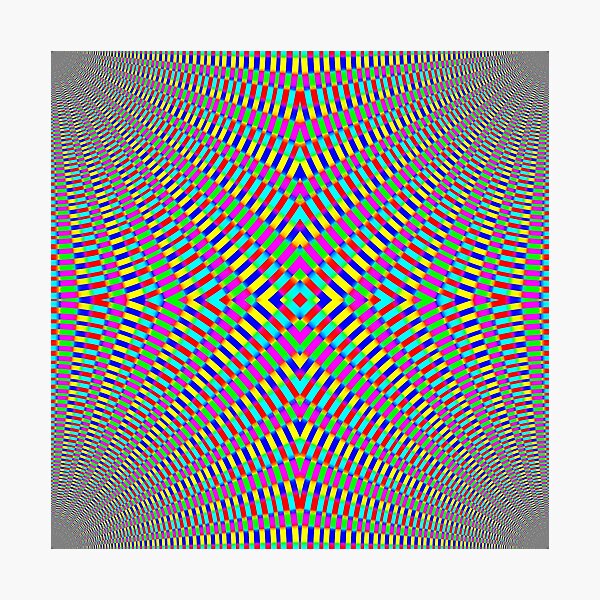 Optical illusion Concentric Circles Geometric Art - концентрические круги Photographic Print