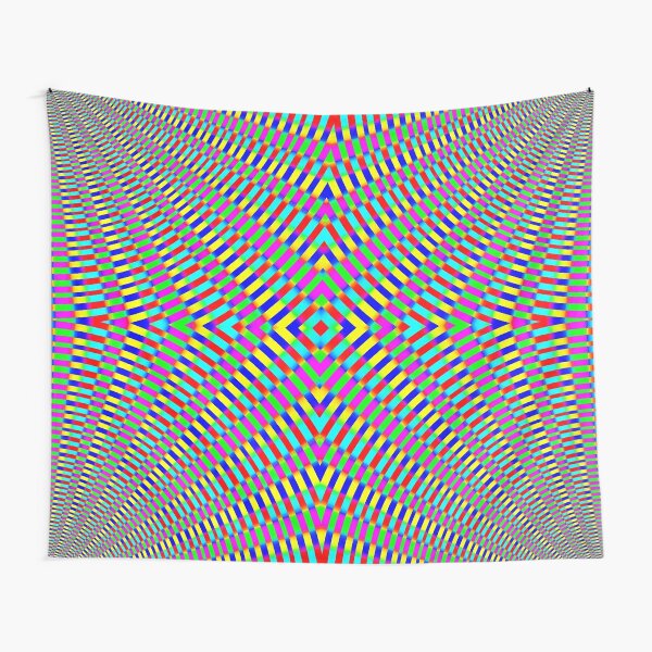 Optical illusion Concentric Circles Geometric Art - концентрические круги Tapestry