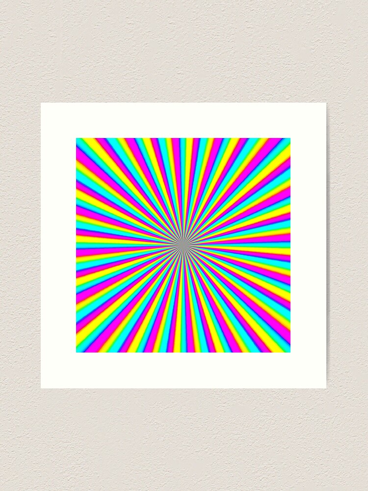 Alternate view of Optical illusion Concentric Circles Geometric Art - концентрические круги Art Print