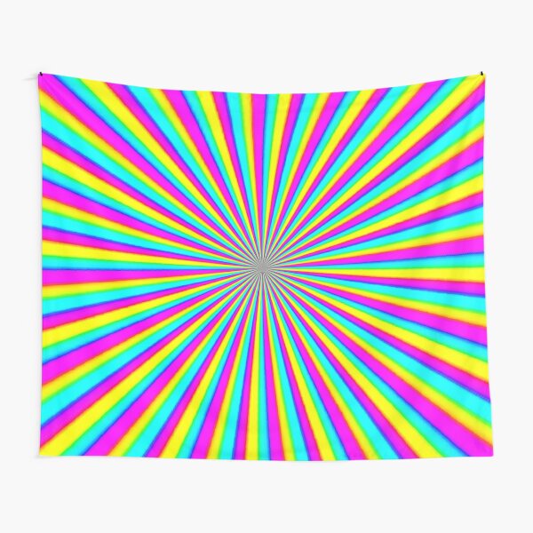 Optical illusion Concentric Circles Geometric Art - концентрические круги Tapestry