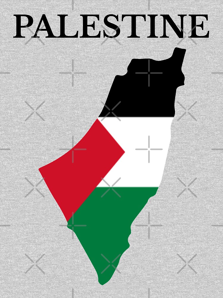 Keffiyeh Scarf Palestine Map Arabic Free Palestine Tie-Dye Long