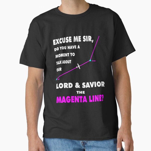 Item preview, The Magenta Line Funny Pilot Design designed and sold by RealPilotDesign.