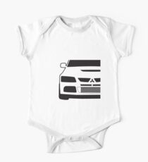 Mitsubishi Lancer Evo - Close Up Zoom Corner Sticker / Tee Design Short Sleeve Baby One-Piece