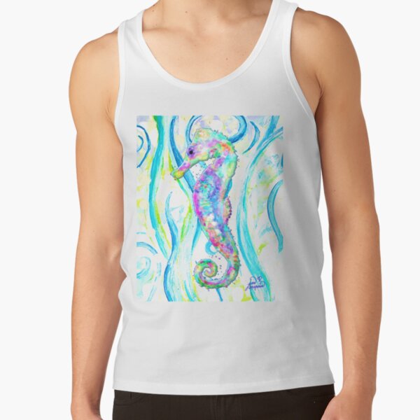 Seahorse Swimming in the Ocean Tank Top