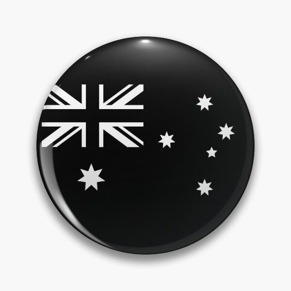 Item preview, black and white australia flag designed and sold by Starstacks.