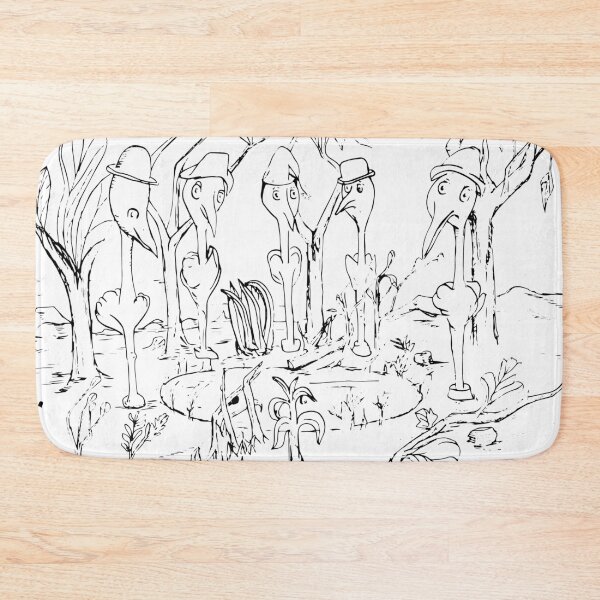 Item preview, Five Birds at a Pond Birthday Party, TeresaTown at Redbubble 2020 designed and sold by Mark Stansberry.