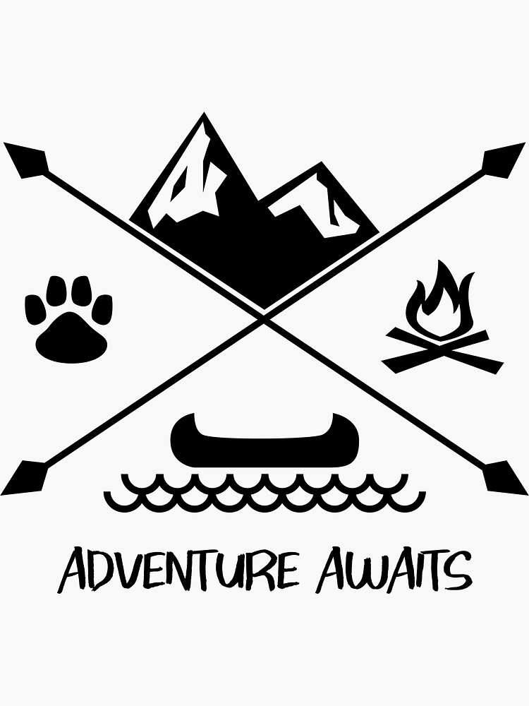  Adventure  Awaits Sticker by paddlepups Redbubble