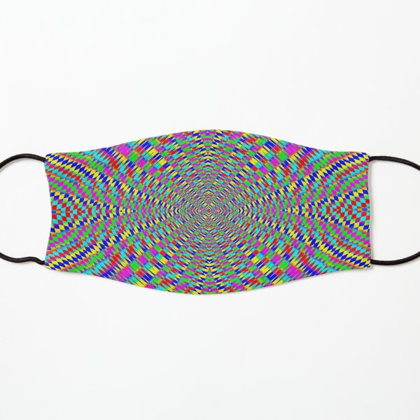 Optical illusion, Concentric Circles, Geometric Art - концентрические круги Kids Mask