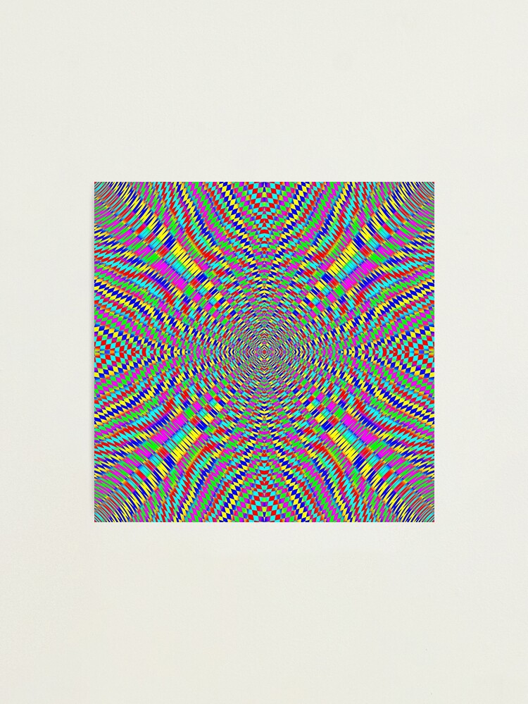 Alternate view of Optical illusion, Concentric Circles, Geometric Art - концентрические круги Photographic Print