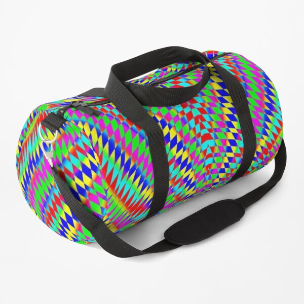 Optical illusion, Concentric Circles, Geometric Art - концентрические круги Duffle Bag