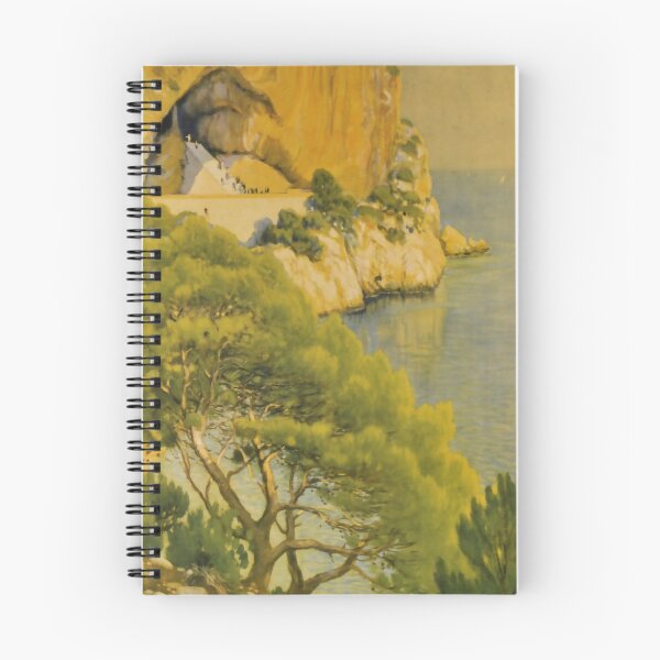 Item preview, Cuevas Arta Mallorca vintage travel poster designed and sold by stickart-marek.