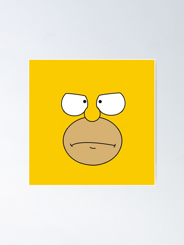 Thumbnail 2 of 3, Poster, Homer Face designed and sold by Tiagojj.