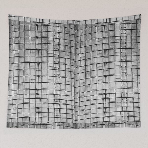 Item preview, Tower Silo Abstract Black And White designed and sold by Deb Oppermann.