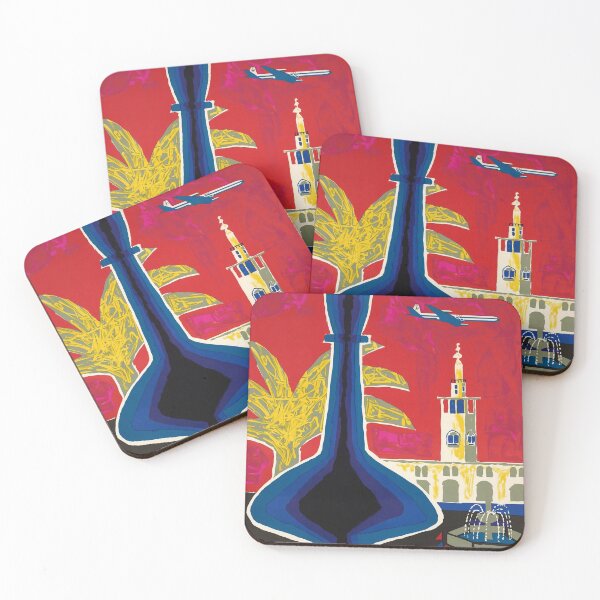 Item preview, Damascus vintage travel poster designed and sold by stickart-marek.