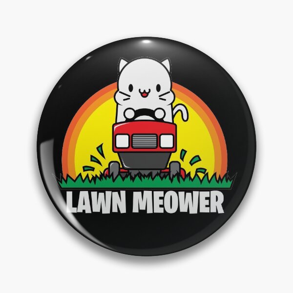 Item preview, Lawn Meower Funny Cat Design Mowing The Grass designed and sold by swiftyspade.