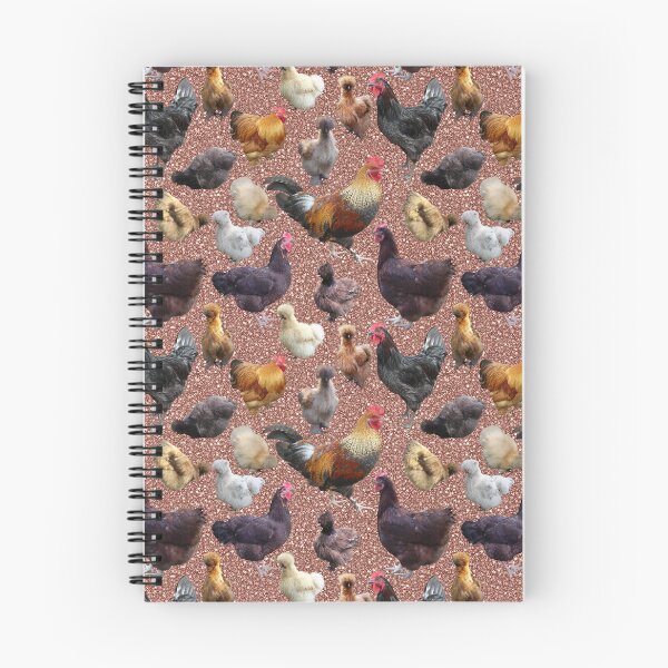 Item preview, Backyard Chickens on Rose Gold Glitter designed and sold by StandoutSilkies.