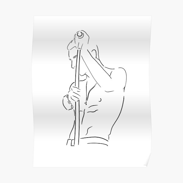 Minimalistisch inspiriertes Design im Depeche-Modus Poster