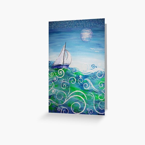 Sailing by Jan Marvin Greeting Card
