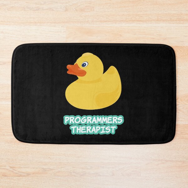 Item preview, Funny Programmers Therapist Rubber Duck design designed and sold by jakehughes2015.
