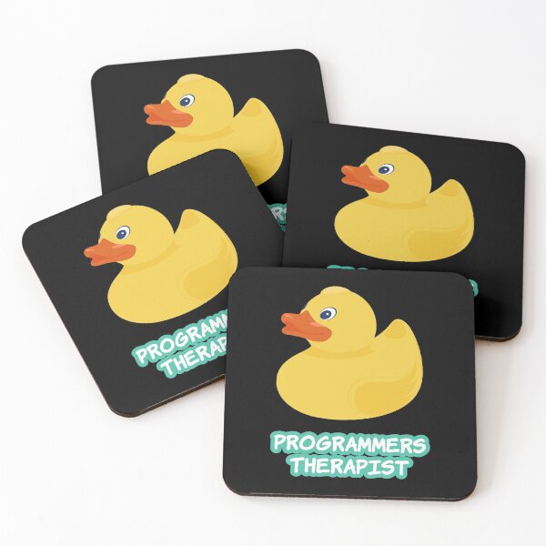 Item preview, Funny Programmers Therapist Rubber Duck design designed and sold by jakehughes2015.