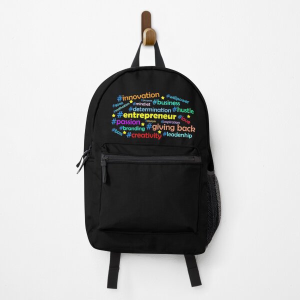 Item preview, Inspiring Entrepreneur Hashtags - Colorful with Yellow Stars designed and sold by InspiraPower.